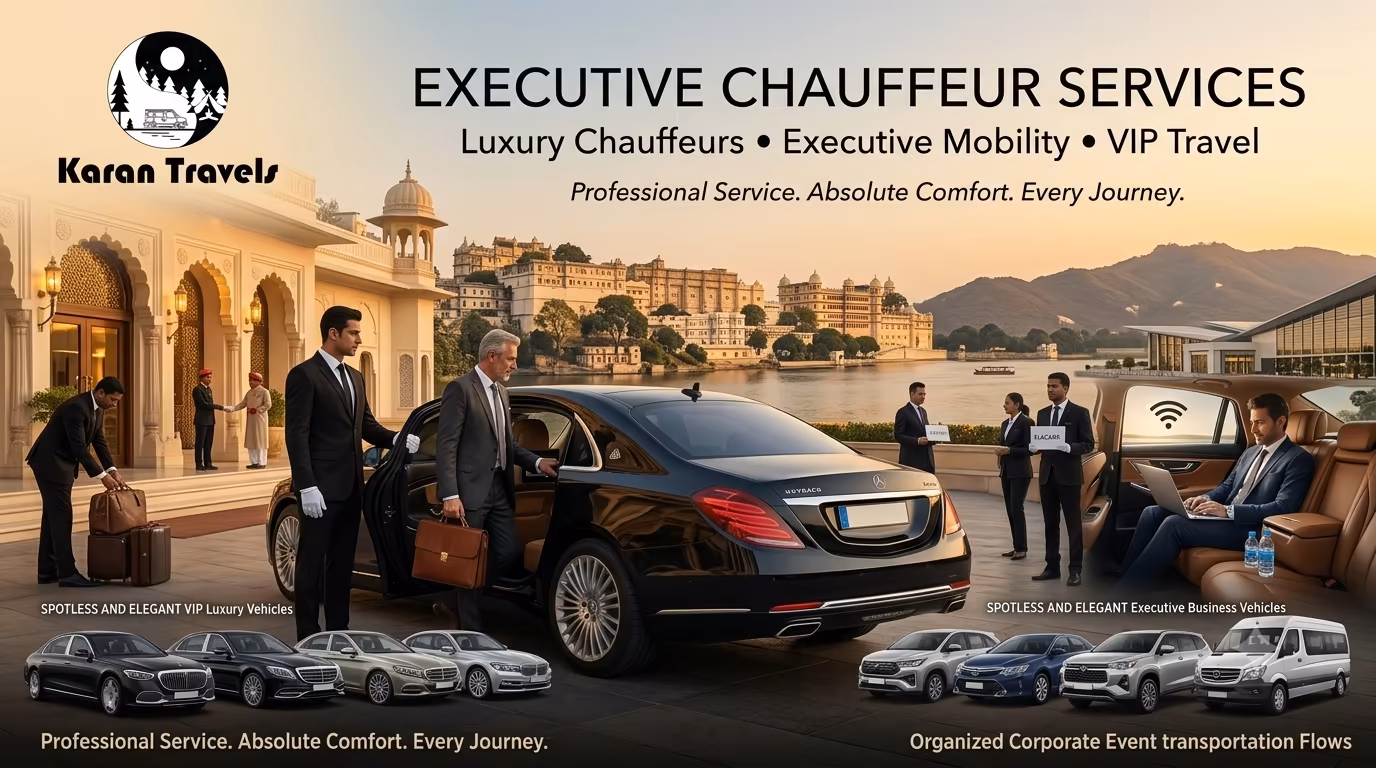 Executive Chauffeur Services vs. Self-Drive Car Rentals in Udaipur: Choosing the Right Ride for Your Trip