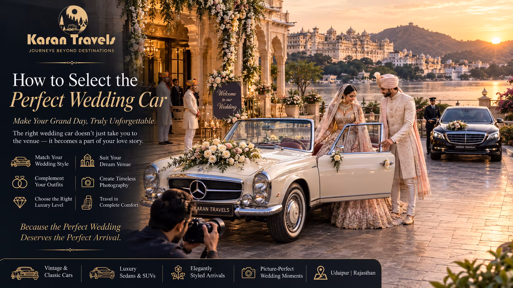 How to Select the Perfect Wedding Car: A Luxury Guide for Destination Weddings