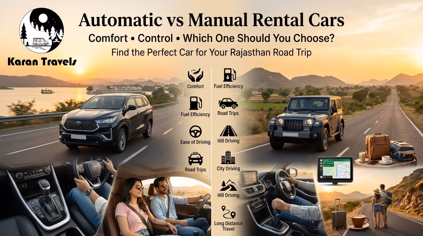 Automatic vs Manual Rental Cars: Which Is Better for Your Rajasthan Trip? 